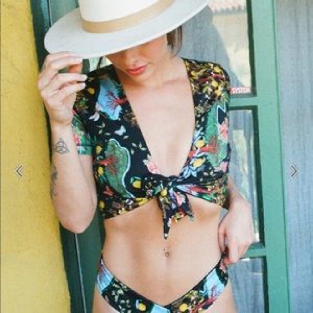 Free People X HAH All tied Up Swim Top